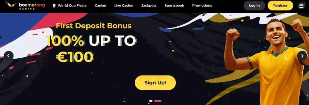 Boomerang Casino — 100% do 2250 PLN + 200 darmowych spinów powitalnych dla polskich graczy