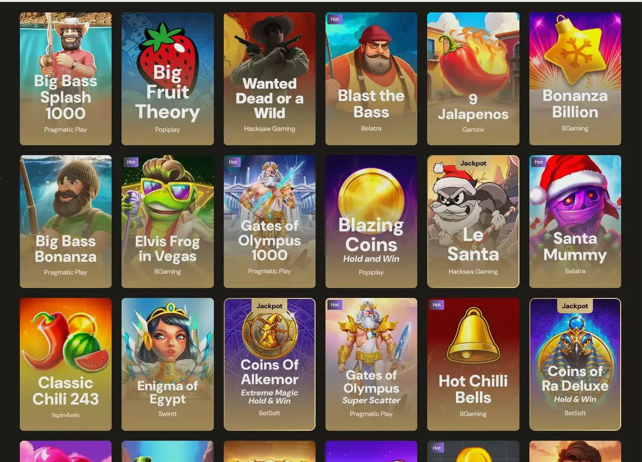 Boomerang Casino gry online