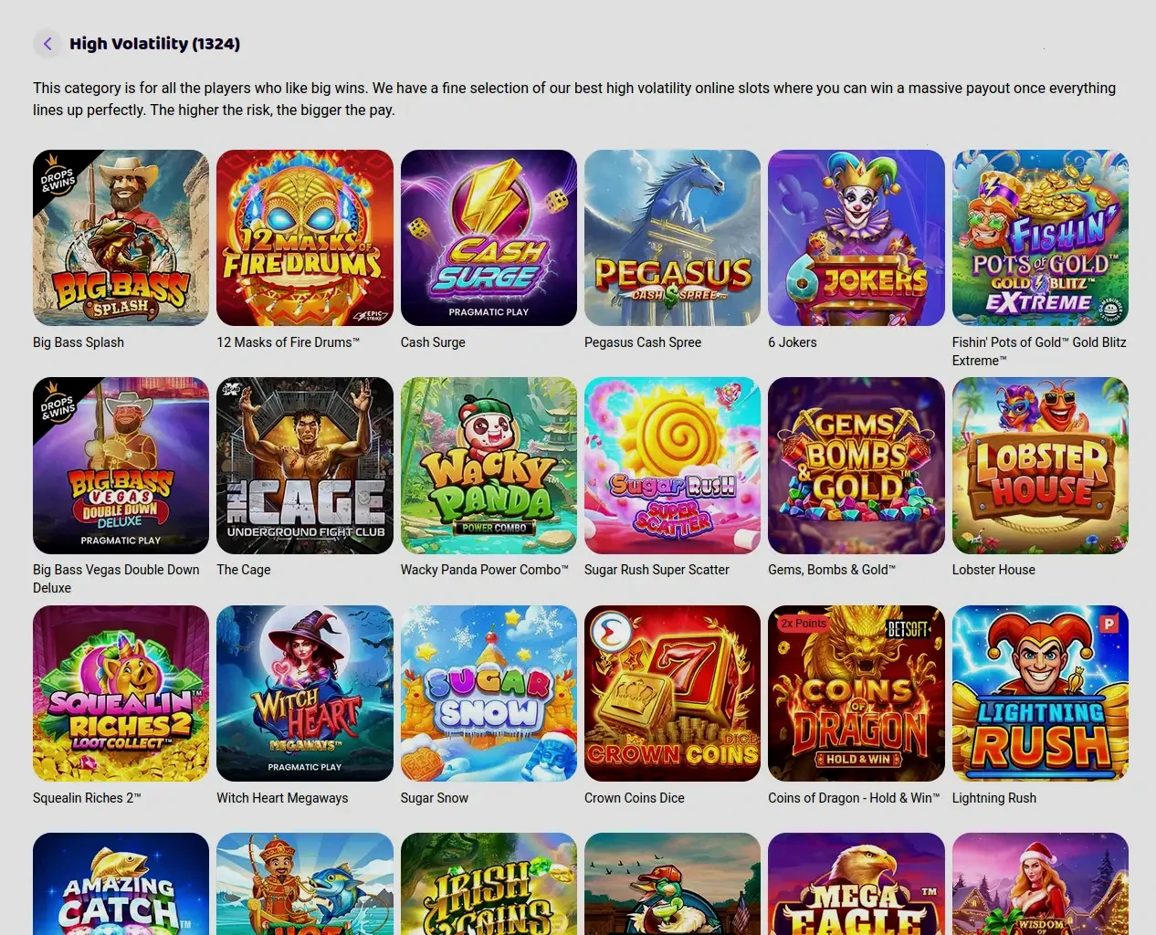 Aplikacja mobilna Boomerang Casino na smartfonie z widokiem gier